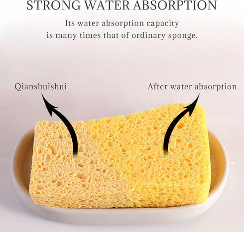 Individually Wrapped Sponges, Kitchen Dishwashing Sponge Bulk, Non Scratch Dishes Scouring Pad Dishcloth, Odor-Free Sponge Wipes for Household Cle...