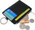 Boshiho Saffiano Leather Credit Card Holder Coin Change Purse with Key Ring Keychain - unisex...