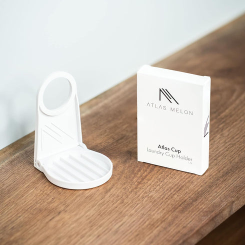 Atlas Cup - Laundry Detergent Drip Catcher, Detergent Cup Holder, Universal Fit, White - Pack of 4...