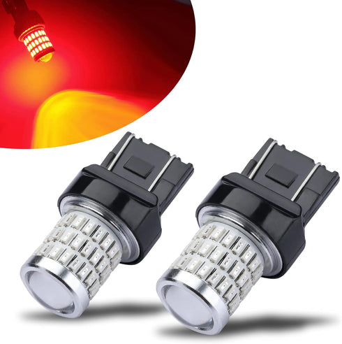 iBrightstar 7443 LED Bulb Red, 7440 LED Brake Light Bulbs Super Bright for Rear Brake Lights and Tail Lights, 2 Pack...