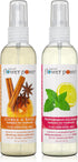 Air Freshener Spray | Variety Pack – Citrus & Spice + Peppermint & Lemon | 4 Fl Oz | Pack of 2 | Scented w/Pure Essential Oils | Plant-Based Room,...