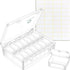 15 Pack Medium Clear Plastic Storage Boxes with Labels, Flip Lid Craft Organizer Container for Beads Jewelry Making DIY Bracelet Nails Screws Seed...
