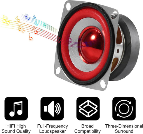 4pcs 4Ohm 5W Full Range Audio Speaker Stereo Woofer Loudspeaker for Arduino Replacement (4pcs)...