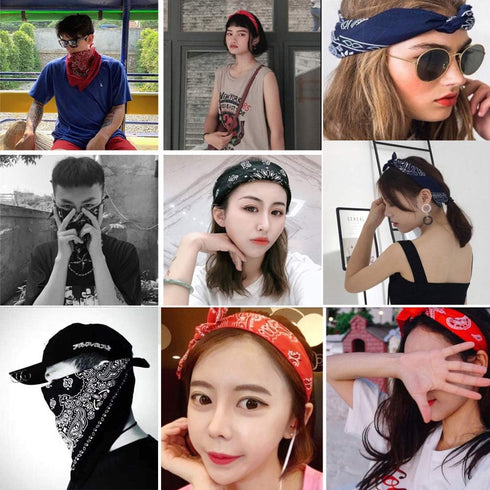 16pcs Bandanas Multi-Purpose Party Outdoor Favor Scarf Headband Handkerchiefs for Unisex Women Men Boy Girls...