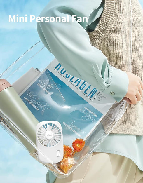 Aluan Handheld Fan Mini Fan Powerful Small Personal Portable Fan Speed Adjustable USB Rechargeable Cooling for Kids Girls Boys Woman Home Office T...