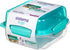 Sistema 1.24L Lunch Stack Square to Go Assorted Colours, Polypropylene, 1.24 Litre...