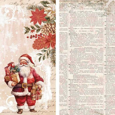Papers For You - Scrapbooking Paper Kit | "Father Christmas" Collection | Includes 10 Single Sided Papers with Different Designs | Size 15,24 x 30...