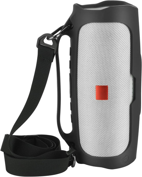 Silicone Case for JBL Charge 4 Portable Waterproof Wireless Bluetooth Speaker, TXEsign Travel Carrying Case Protective Pouch Cover with Handle Adj...