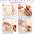 6 Pieces Cell Phone Lanyard Strap Beaded Cell Phone Crystal Charm Bling Wristlet Short Hand Wrist Beads Chain for Girl Women(Various Color)...