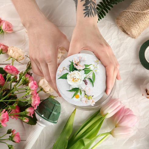 Henoyso 48 Pcs Foam Circles Polystyrene Foam Discs Foam Cylinders for Crafts Round Foam White Disk Shapes Block for DIY Arts Craft Sculpture Model...