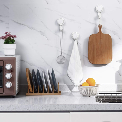 TAILI Suction Towel Hook for Bathroom, Damage-Free Hanging Hooks for Inside Shower Wall, Powerful Vacuum Suction Cup Shower Holder for Towel, Loof...