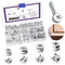Swpeet 100Pcs 4 Sizes 3 in 1 Furniture Connecting Cam Lock Fittings Assortment Kit, Fastener Cabinet Connectors Hardware Bolts Furniture Connectin...