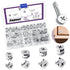 Swpeet 100Pcs 4 Sizes 3 in 1 Furniture Connecting Cam Lock Fittings Assortment Kit, Fastener Cabinet Connectors Hardware Bolts Furniture Connectin...