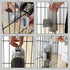 septillar Pet Water Bottle Hanging Dog Water Dispenser Kennel Drinker Kettle Feeder BPA Free Cage Crate Hutch Puppy Cat Rabbit (17oz, Gray)...