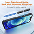 for iPhone 12 Phone Case, Shockproof for iPhone 12 Pro Case, Military Grade Drop Protection, Protective Hard Back Slim Translucent Case for iPhone...