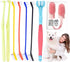 Dog & Cat Toothbrush Kit, 360º Pet Toothbrush, Food Grade Silicone Dog Finger Toothbrush, Dual Head Bristles Tooth Brush, Triple Head Dog Toothbru...