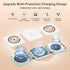 15W Fast Wireless Charger Pad Foldable 3 in 1 Travel Wireless Charging Station Kick for Samsung Galaxy S24 S23 FE S22 S21 S20/Note20/Z Flip Fold 6...