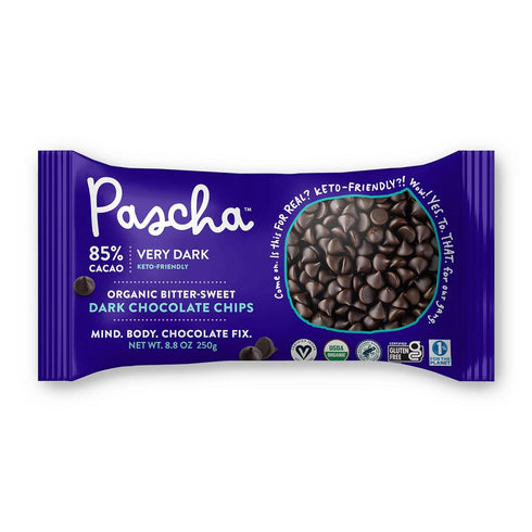 Pascha Chocolate Baking Chip, 85% Caca, 8.8 oz...