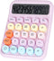 Mechanical Switch Calculator with Big Buttons, Calculators Desktop, 12 Digits, Large LCD Display, Desk Calculator, Cute Pink Calculator for Teache...