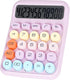 Mechanical Switch Calculator with Big Buttons, Calculators Desktop, 12 Digits, Large LCD Display, Desk Calculator, Cute Pink Calculator for Teache...