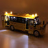 9" Pull Back School Bus,Light Up & Sounds Die-cast Metal Toy Vehicles with Bright Yellow and Openable Doors...