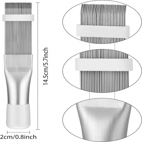 Air Conditioner Condenser Fin Comb Cleaner kit, Air Conditioner Fin Cleaner Brush Kit, Kitchen Small Appliances Coil Whisk Clean Brush Stainless S...