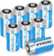 CR123A 3V Lithium Batteries 8 Pack 123A Lithium Batteries CR123 Battery 3 Volt High Power CR17345 3V Lithium Battery 1500mAh CR123A Cell Batteries...