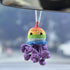 Crochet Rainbow Jellyfish Pendant for Car Interior Rearview Mirror, Car Hanging Knitted Jellyfish Charm Ornament, Handmade Car Accessories Gift...