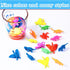 Zhanmai 48 Pieces Water Growing Dinosaurs Party Favors Expandable Dinosaurs Toy Water Animals Toys Aquatic Dinosaur Toy Set Colorful Expanding Din...