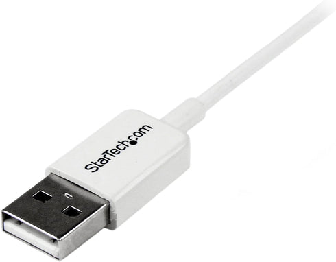StarTech.com 3.3 ft. (1 m) USB to Micro USB Cable - USB 2.0 A to Micro B - White - Micro USB Cable (USBPAUB1MW)...