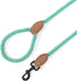 Mile High Life Dog Leash | Braided Cotton Rope Dog Leashes with Leather Tailor Tip | 4 Feet Dog Leash w Heavy Duty Metal Clasp | Wedding Dog Leash...