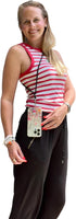 Black Universal Cell Phone Lanyard with Adjustable Strap - Phone Necklace Comfortably Around The Neck, Compatible with All Smartphones - Multipurp...