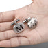 Mens Groom Father Wedding Silver Plated Black Tie Clips Pack of 2...