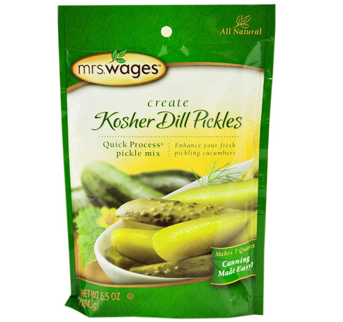 Mrs. Wages Quick Process Pickle Seasoning Mix- Two Packets (Kosher Dill)...