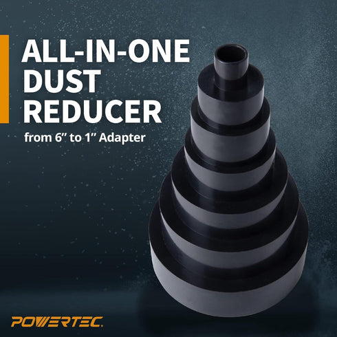 POWERTEC 70139V 6-to-1 Hose and Fittings Reducer Adapter, 1 PK...