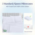 California Design Den Standard Queen Size Pillowcase Set - 400 Thread Count, 100% Cotton Sateen, Set of 2 Pillow Covers, Breathable, Cooling, Soft...