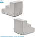 Best Pet Supplies Foam Pet Steps Cover for Small Dogs and Cats, Portable Ramp Stairs for Couch, Sofa, and High Bed Climbing (Cover Only) - Sand, 3...