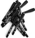 Scribbledo 12 Pack Magnetic Dry Erase Markers Black Fine Tip Whiteboard Markers with Eraser Cap Thin Low Odor Skinny White Board Markers for Adult...