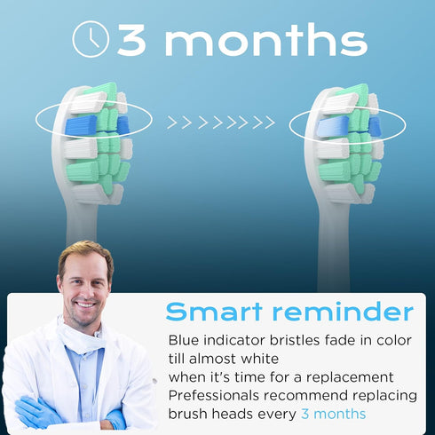 Replacement Toothbrush Heads for Philips Sonicare, Brush Head Compatible with Philips Sonic Care Electric Toothbrush Heads, 8 Pack...