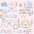 Augisteen We are A Rainbow of Possibilities Bulletin Decor Motivational Classroom Paper Cutouts Pastel Rainbow Bulletin Board Decoration for Schoo...