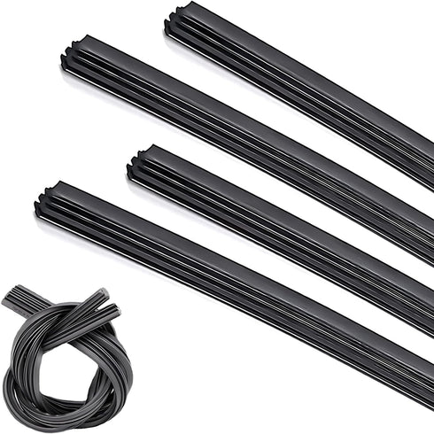 4 PCS Car Windshield Wiper Blade, 28" High Toughness Noise-reducing Environmentally Friendly Boneless Wiper Rubber Strip, Modification Accessories...