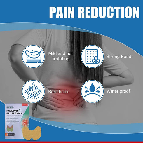 Pain Relief Patches, Knee Pain Relief Patch 24 Pcs for Joint Pain Neck and Shoulder Muscle Soreness, Long Lasting Warm Knee Patch...