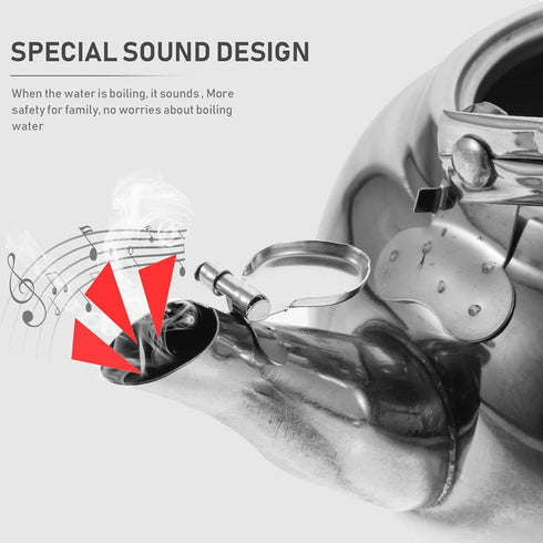 PRETYZOOM Stainless Steel Tea Pot with Infuser,Tea Kettle 16cm Stovetop Teapot Hot Water Pot Teapot Blooming and Loose Leaf Tea Maker Tea Brewer f...