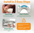 P-flector® Toilet Seat Urine Guard (1-Pack) - Pee Splash Guard for Potty-Training Kids, Adults, Seniors & Special Needs Individuals - Fits Round, ...