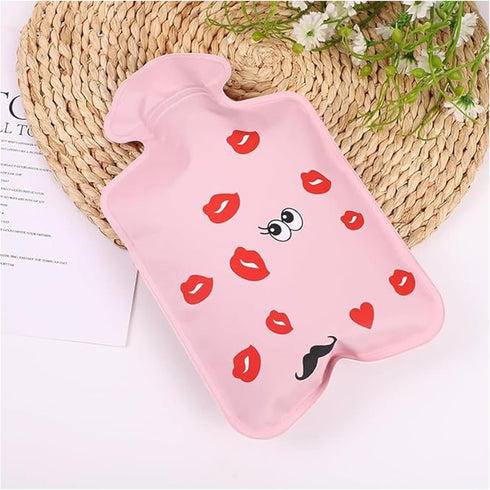 DOIITIEN Pain Relief Hot Water Bottle with Soft Cover 1.0L Rubber Hot Water Bag for Neck Shoulder and Hand Feet Warmer Menstrual Cramps Hot Compre...