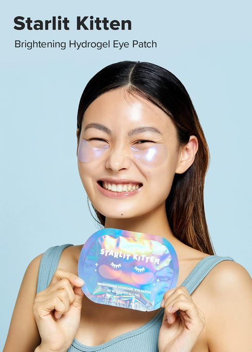 I DEW CARE Hydrogel Eye Patch - Starlit Kitten | Reduce Dark Circles, Fine Line, Pufffy Eyes, Caffein, Hyluronic Acid, Niacinamide, Korean Skin Ca...