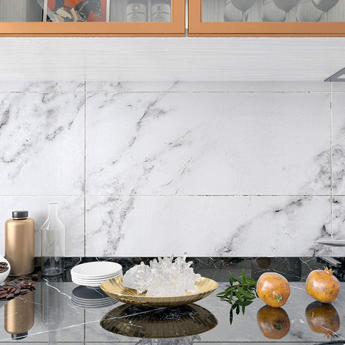 Decotalk Marble Contact Paper White Marble Contact Paper for Countertops Marble Contact Paper Peel and Stick Marble Wallpaper for Kitchen Countert...