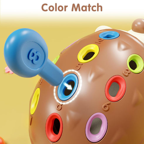 iPlay, iLearn Fine Motor Toys for Toddlers 1-3, Hedgehog Montessorri Learning Educational Counting & Sorter Toy, Development Baby Sensory Gifts fo...