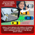 Blind Spot Mirror Fits All Car Side Mirrors | Patented Stainless Steel Mirrors with Bigger Viewing Image, Less Fogging, and Less Sun Reflection by...