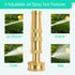 Solid Brass Heavy Duty Adjustable Twist Hose Nozzle,CM CUMIZON Jet Sweeper Nozzle, High Pressure Hose Nozzle with On-Off Valve, Leak-Free Operatio...